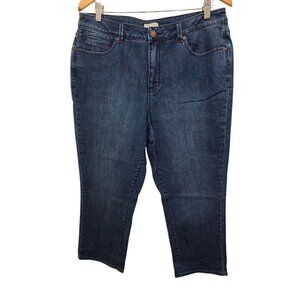 Coldwater Creek Women's Mid-Rise Straight Leg Denim Jeans Size 14